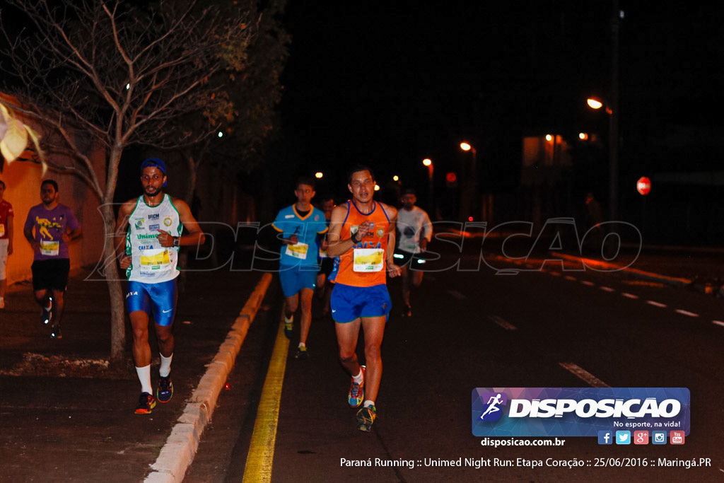 Unimed Night Run: Etapa Coração :: Paraná Running 2016