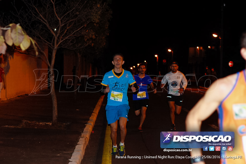 Unimed Night Run: Etapa Coração :: Paraná Running 2016