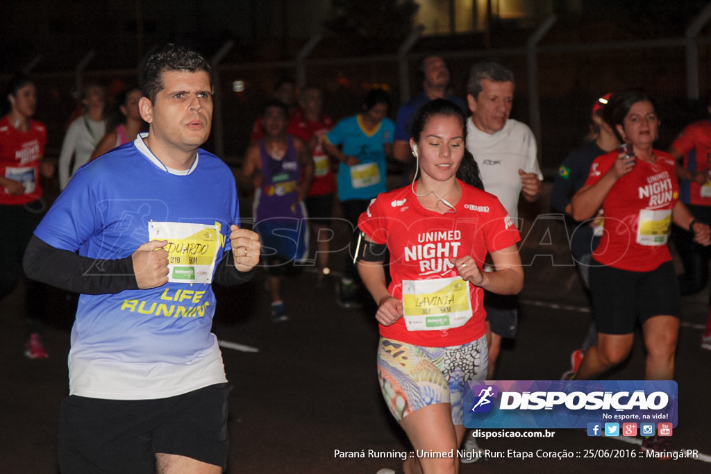 Unimed Night Run: Etapa Coração :: Paraná Running 2016