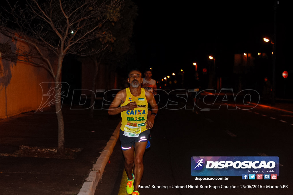 Unimed Night Run: Etapa Coração :: Paraná Running 2016