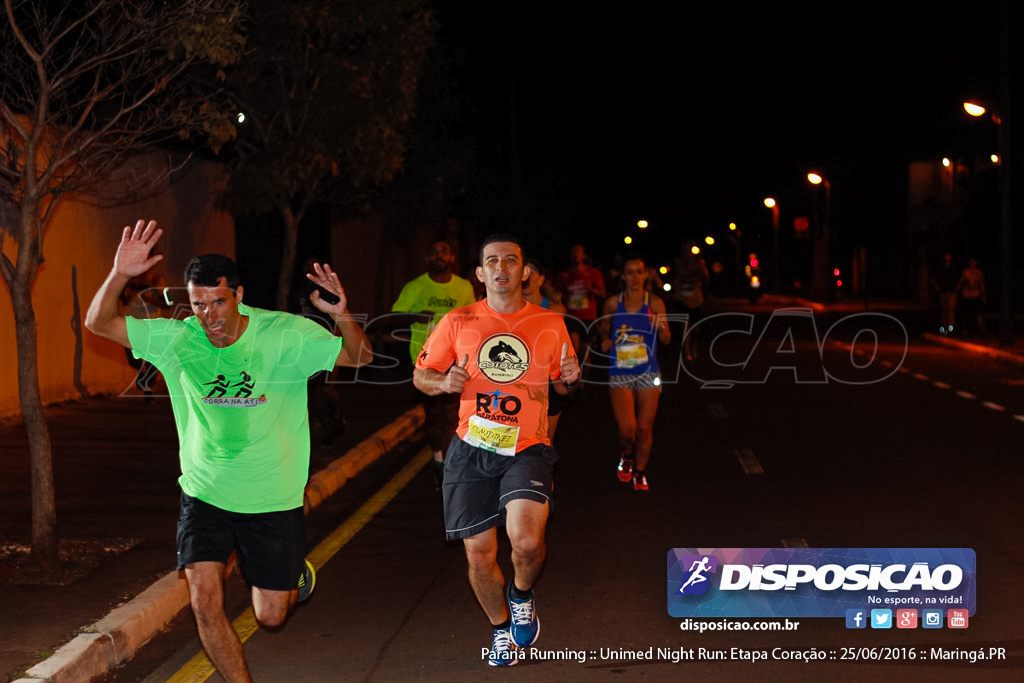 Unimed Night Run: Etapa Coração :: Paraná Running 2016