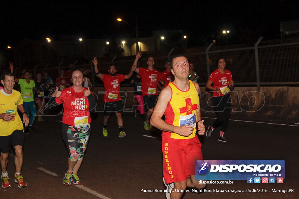 Unimed Night Run: Etapa Coração :: Paraná Running 2016