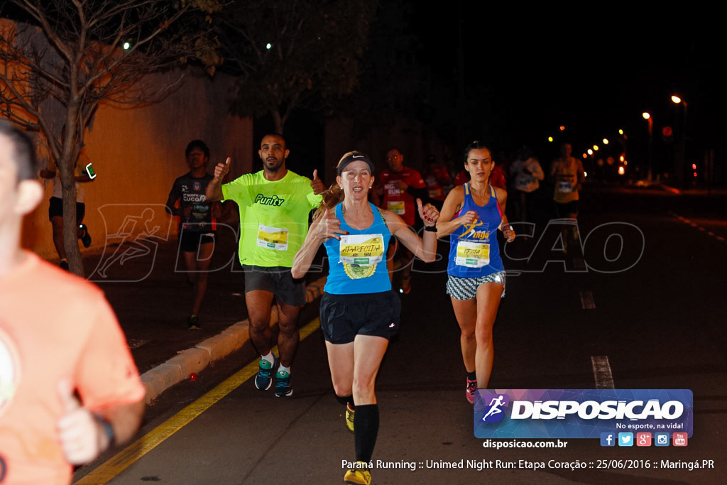 Unimed Night Run: Etapa Coração :: Paraná Running 2016