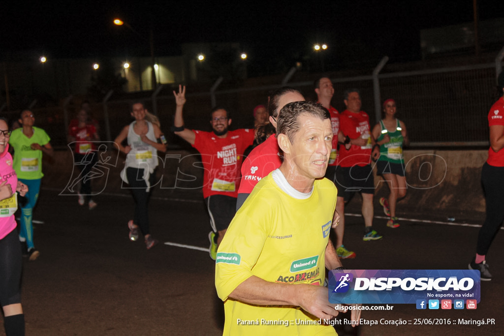 Unimed Night Run: Etapa Coração :: Paraná Running 2016