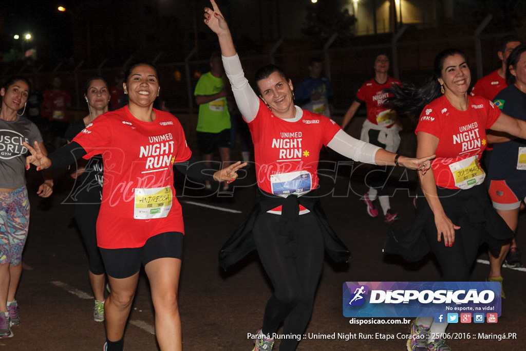 Unimed Night Run: Etapa Coração :: Paraná Running 2016