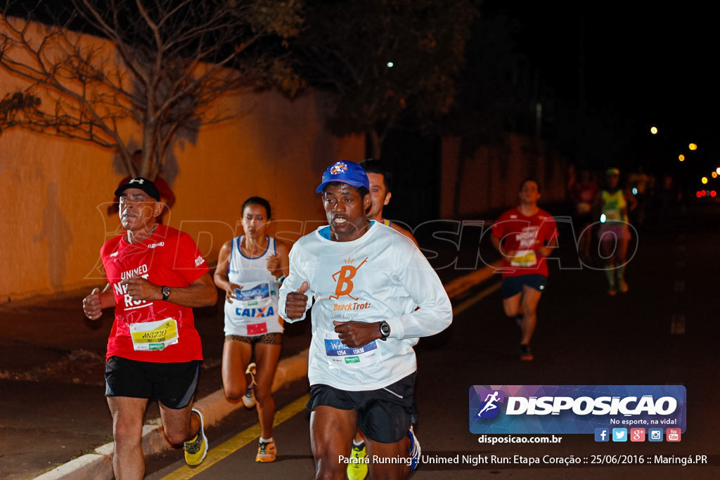 Unimed Night Run: Etapa Coração :: Paraná Running 2016