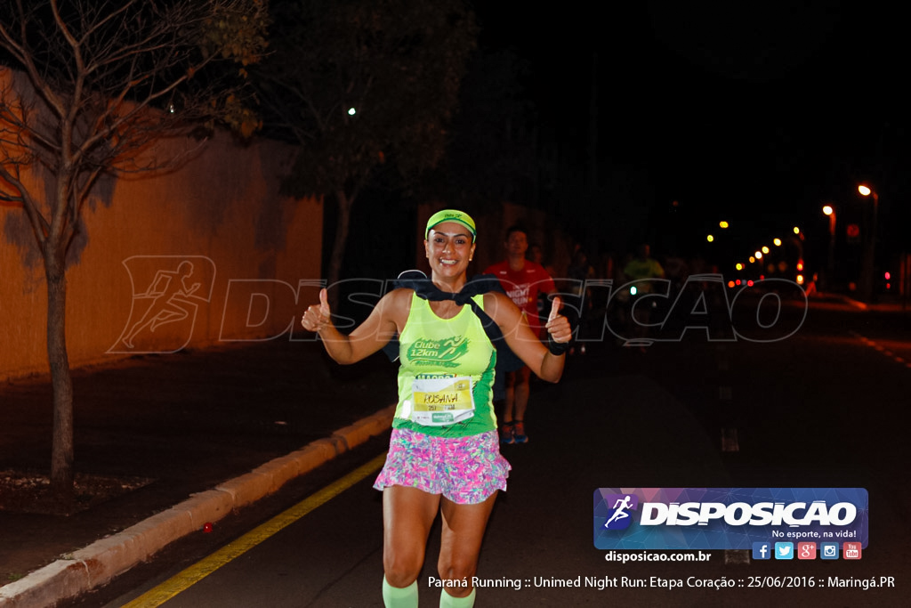 Unimed Night Run: Etapa Coração :: Paraná Running 2016