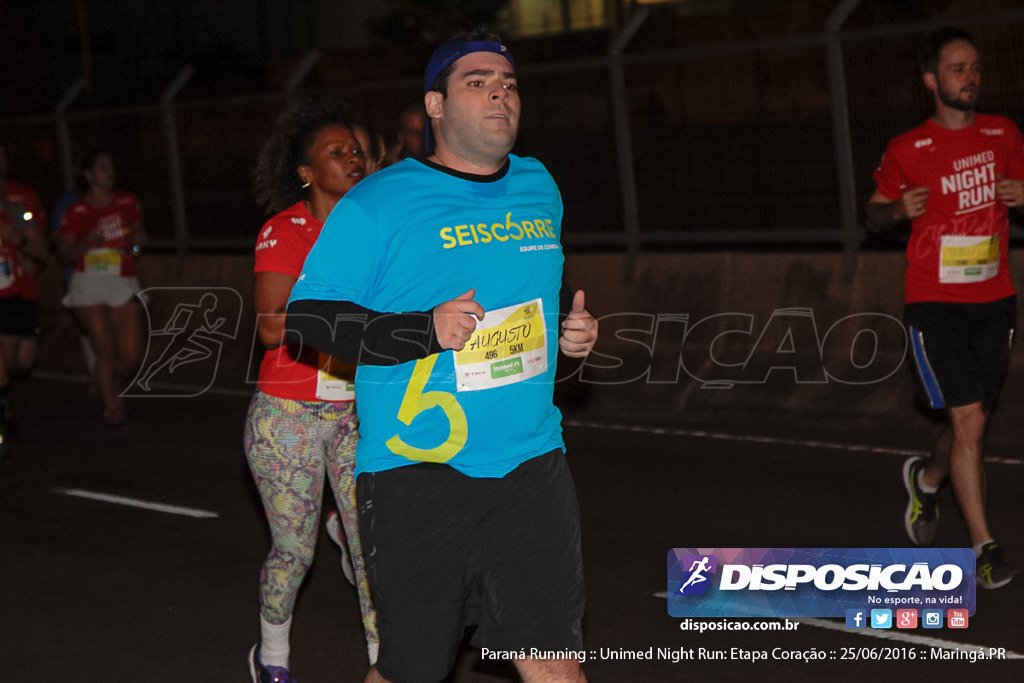 Unimed Night Run: Etapa Coração :: Paraná Running 2016