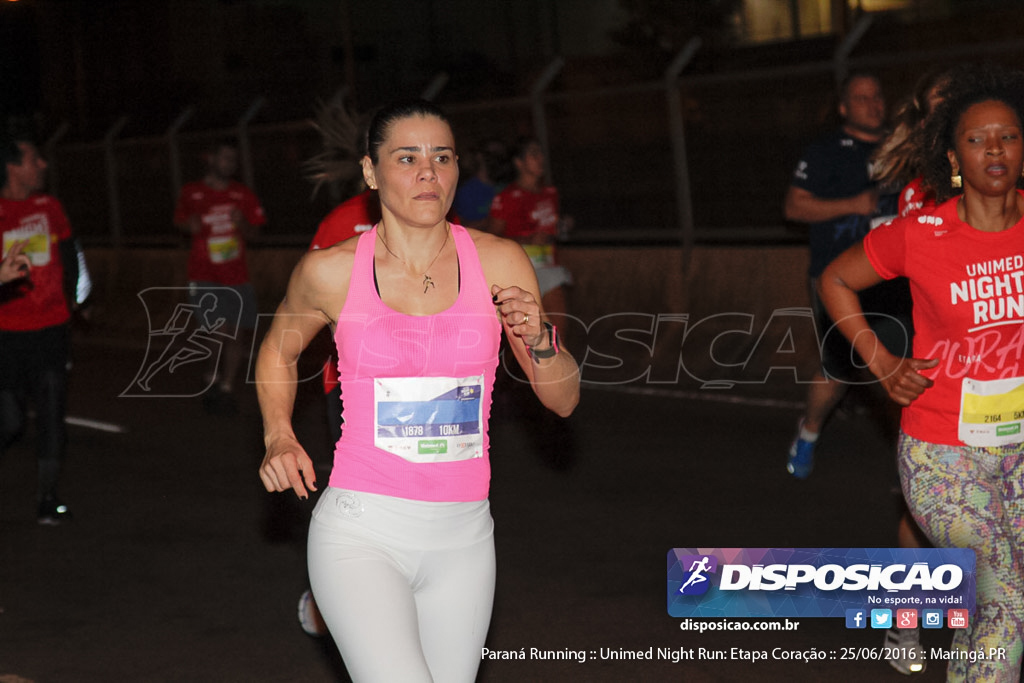 Unimed Night Run: Etapa Coração :: Paraná Running 2016