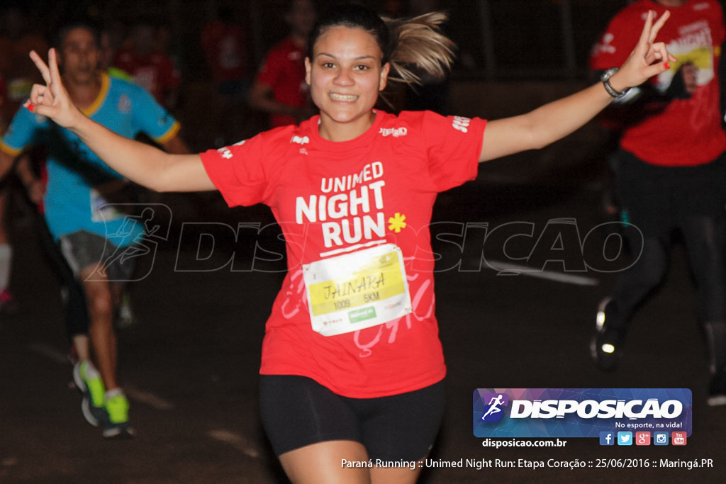 Unimed Night Run: Etapa Coração :: Paraná Running 2016