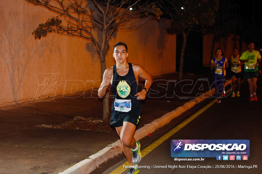 Unimed Night Run: Etapa Coração :: Paraná Running 2016