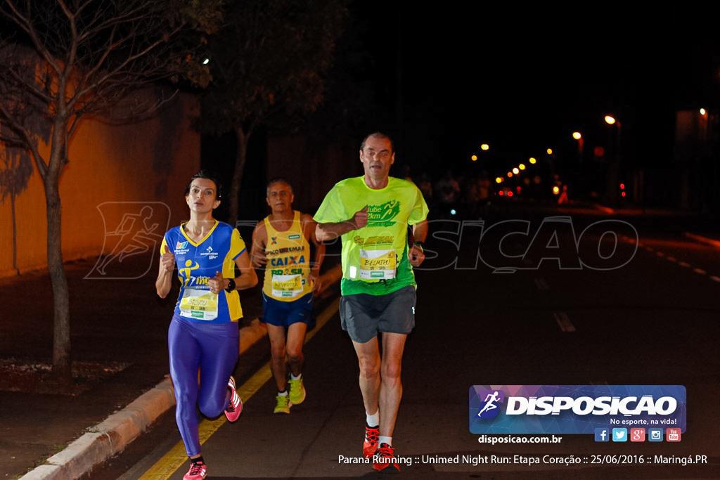 Unimed Night Run: Etapa Coração :: Paraná Running 2016