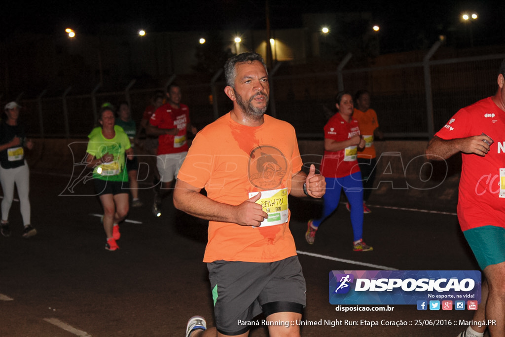 Unimed Night Run: Etapa Coração :: Paraná Running 2016