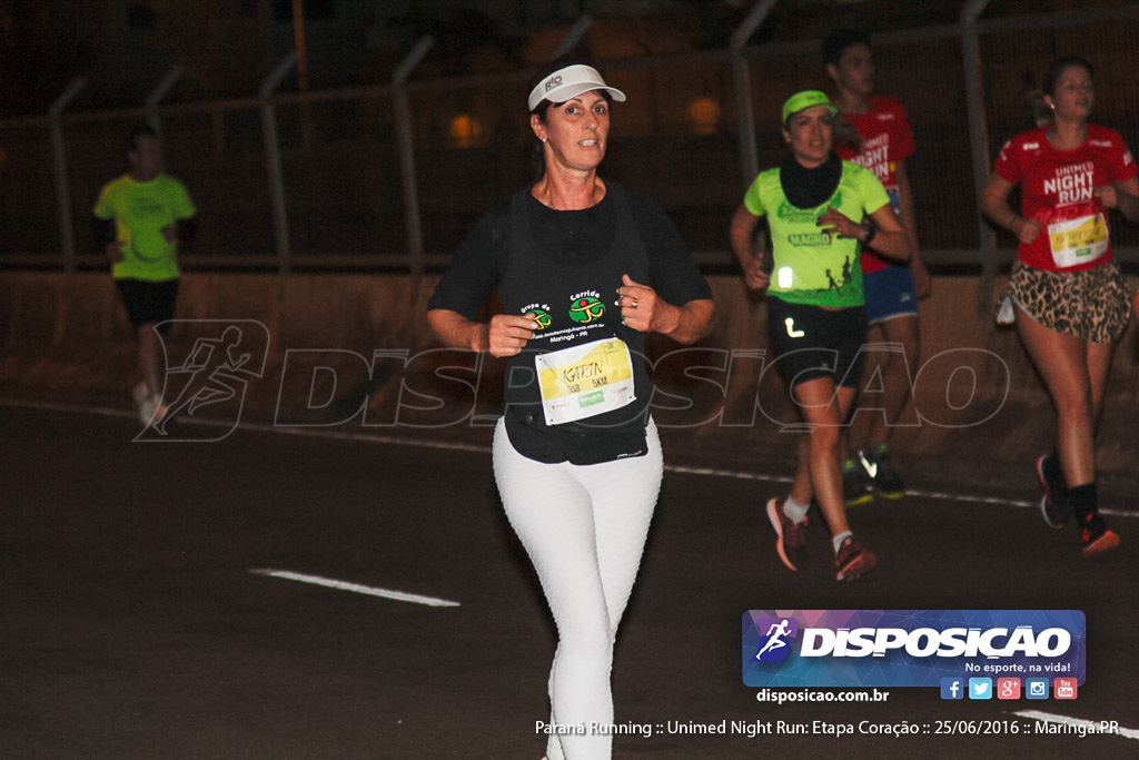 Unimed Night Run: Etapa Coração :: Paraná Running 2016