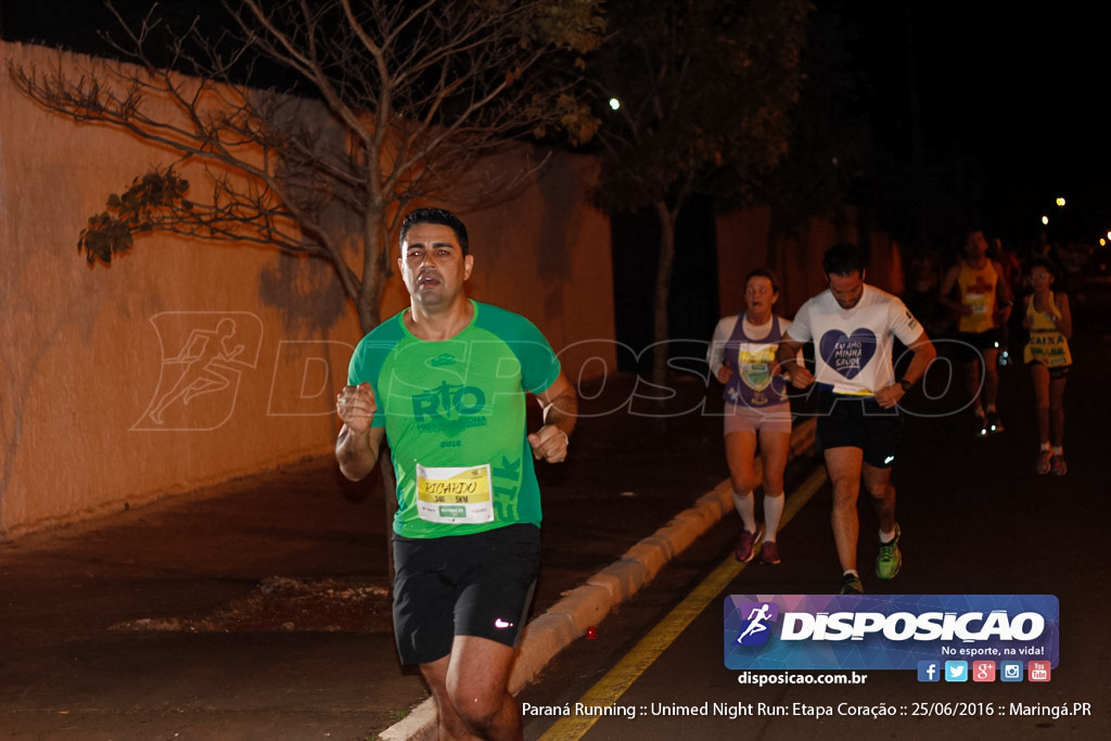 Unimed Night Run: Etapa Coração :: Paraná Running 2016