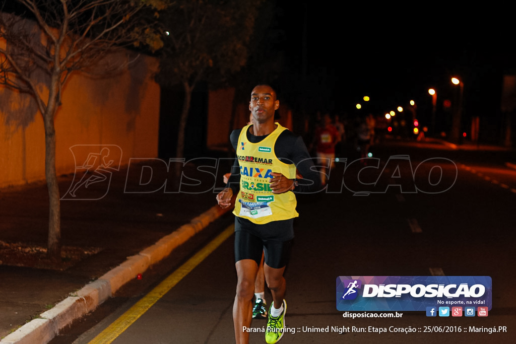 Unimed Night Run: Etapa Coração :: Paraná Running 2016