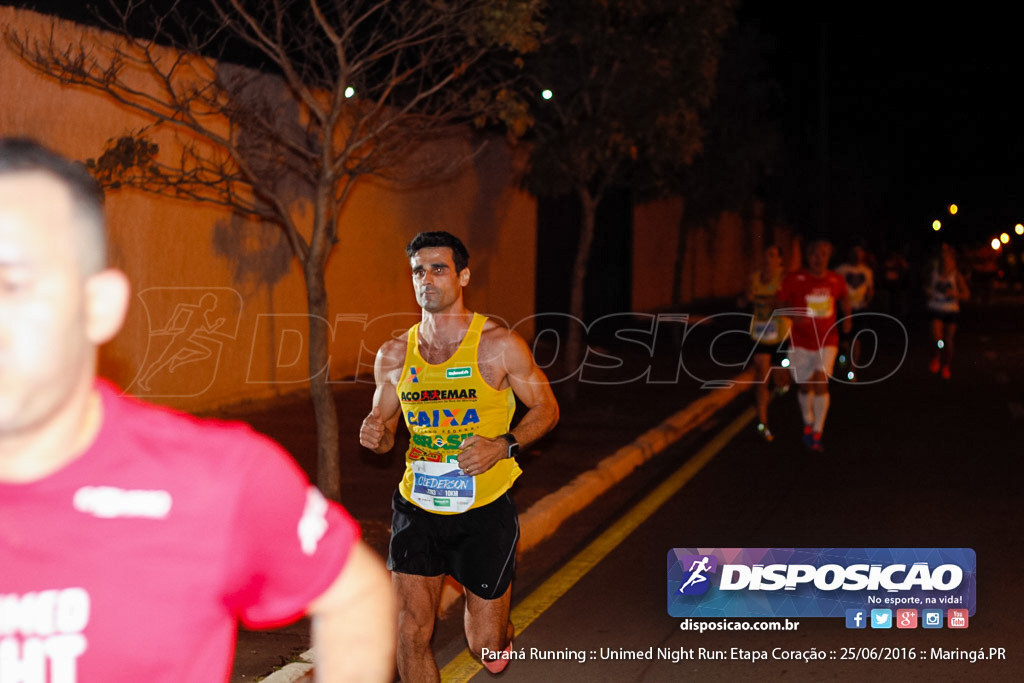 Unimed Night Run: Etapa Coração :: Paraná Running 2016