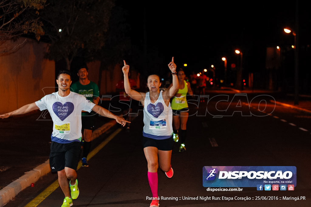 Unimed Night Run: Etapa Coração :: Paraná Running 2016