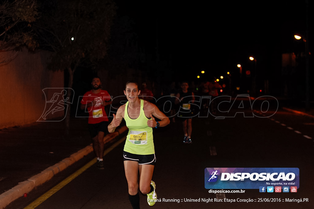 Unimed Night Run: Etapa Coração :: Paraná Running 2016