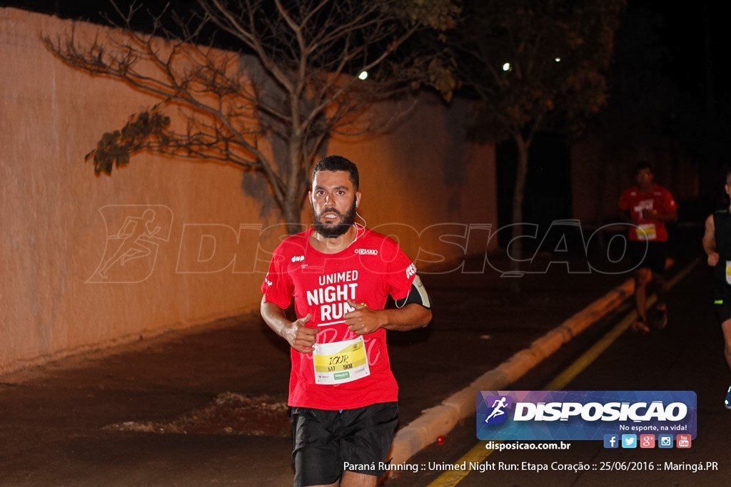 Unimed Night Run: Etapa Coração :: Paraná Running 2016