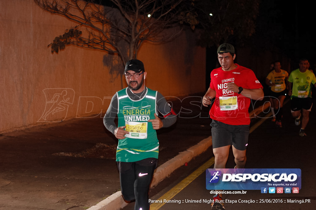 Unimed Night Run: Etapa Coração :: Paraná Running 2016