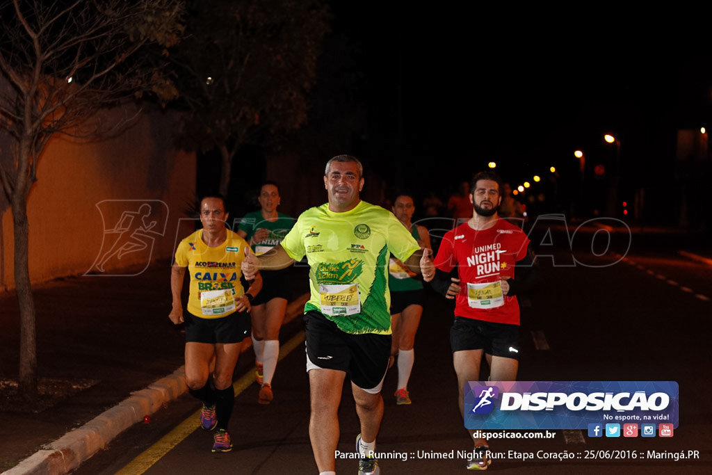 Unimed Night Run: Etapa Coração :: Paraná Running 2016