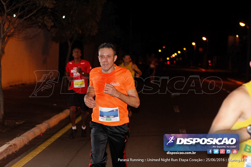 Unimed Night Run: Etapa Coração :: Paraná Running 2016