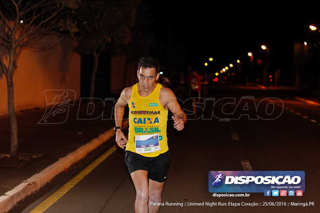 Unimed Night Run: Etapa Coração :: Paraná Running 2016