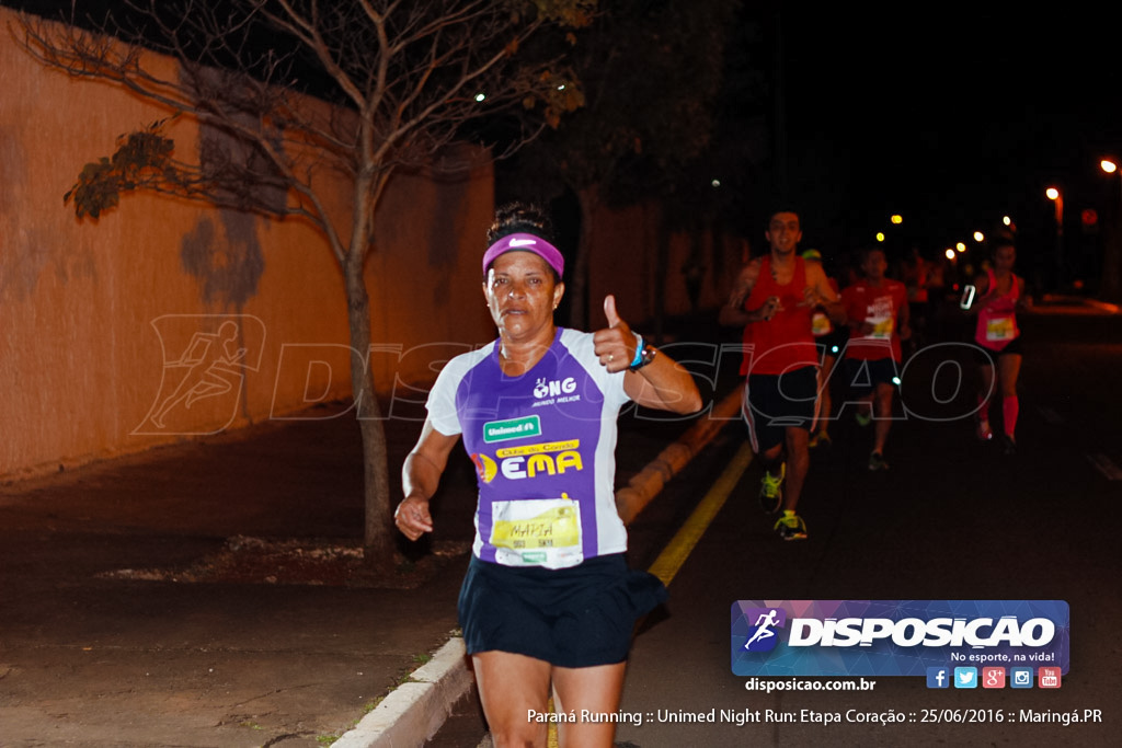 Unimed Night Run: Etapa Coração :: Paraná Running 2016