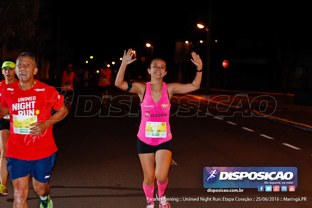 Unimed Night Run: Etapa Coração :: Paraná Running 2016