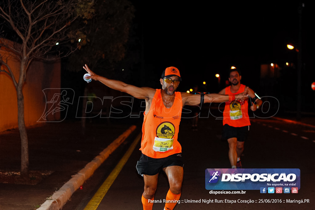 Unimed Night Run: Etapa Coração :: Paraná Running 2016