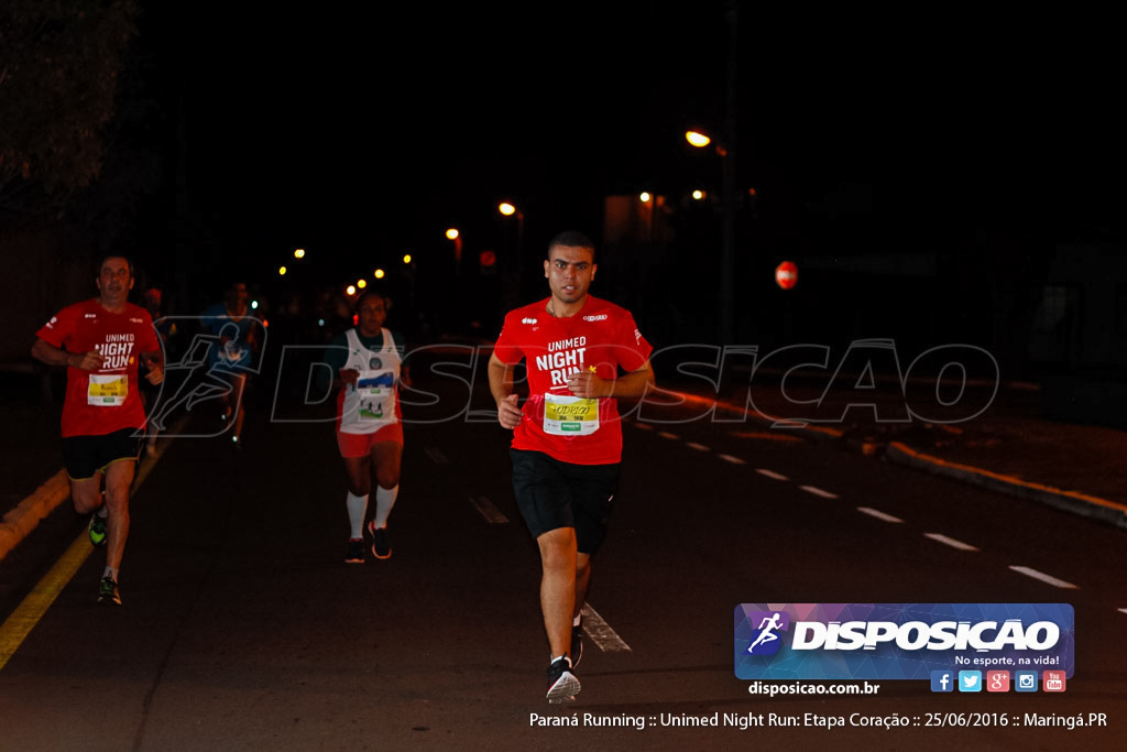 Unimed Night Run: Etapa Coração :: Paraná Running 2016