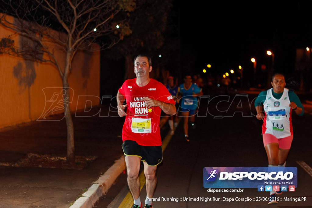 Unimed Night Run: Etapa Coração :: Paraná Running 2016