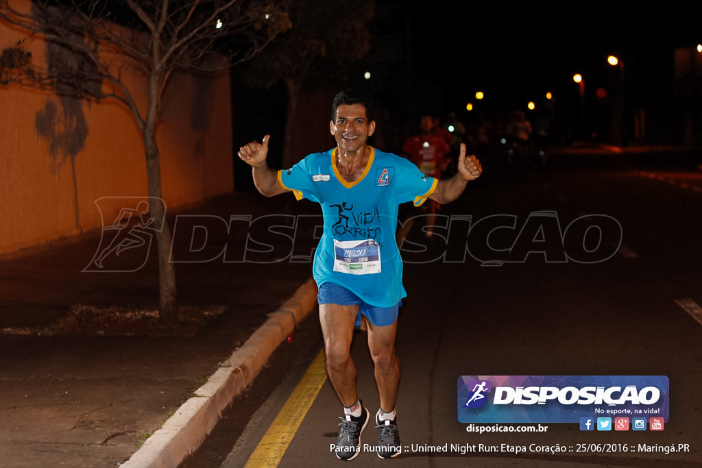 Unimed Night Run: Etapa Coração :: Paraná Running 2016