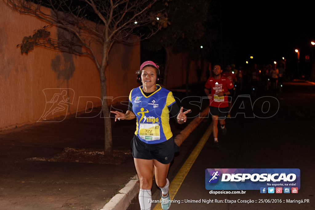 Unimed Night Run: Etapa Coração :: Paraná Running 2016