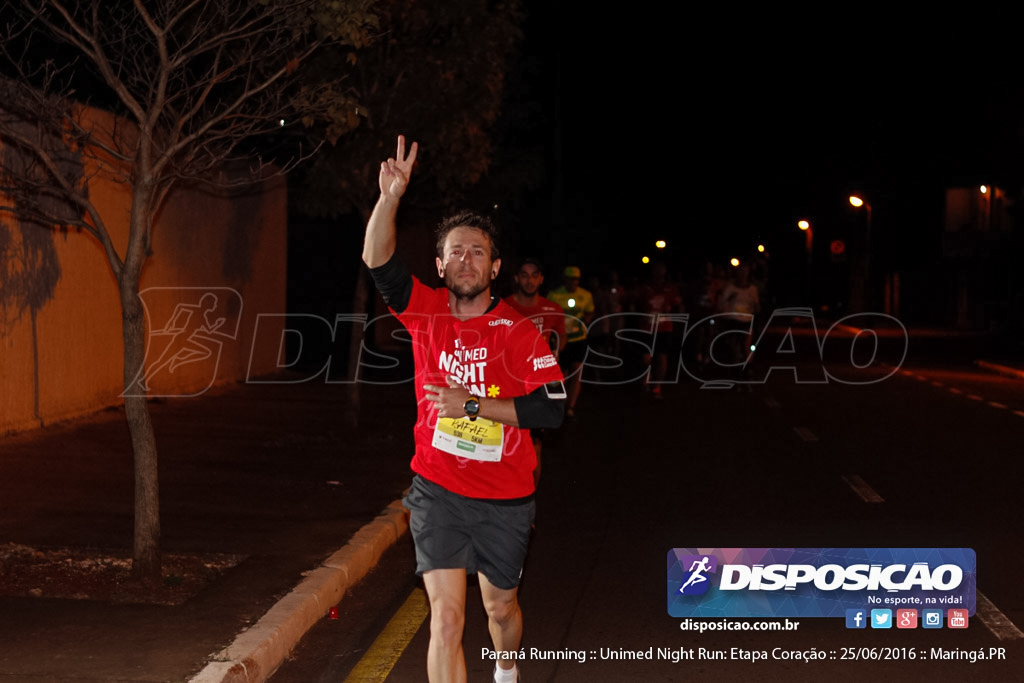 Unimed Night Run: Etapa Coração :: Paraná Running 2016