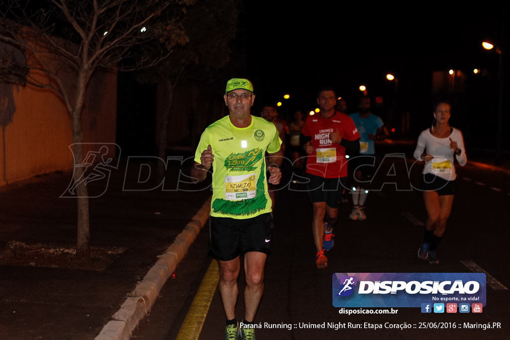 Unimed Night Run: Etapa Coração :: Paraná Running 2016