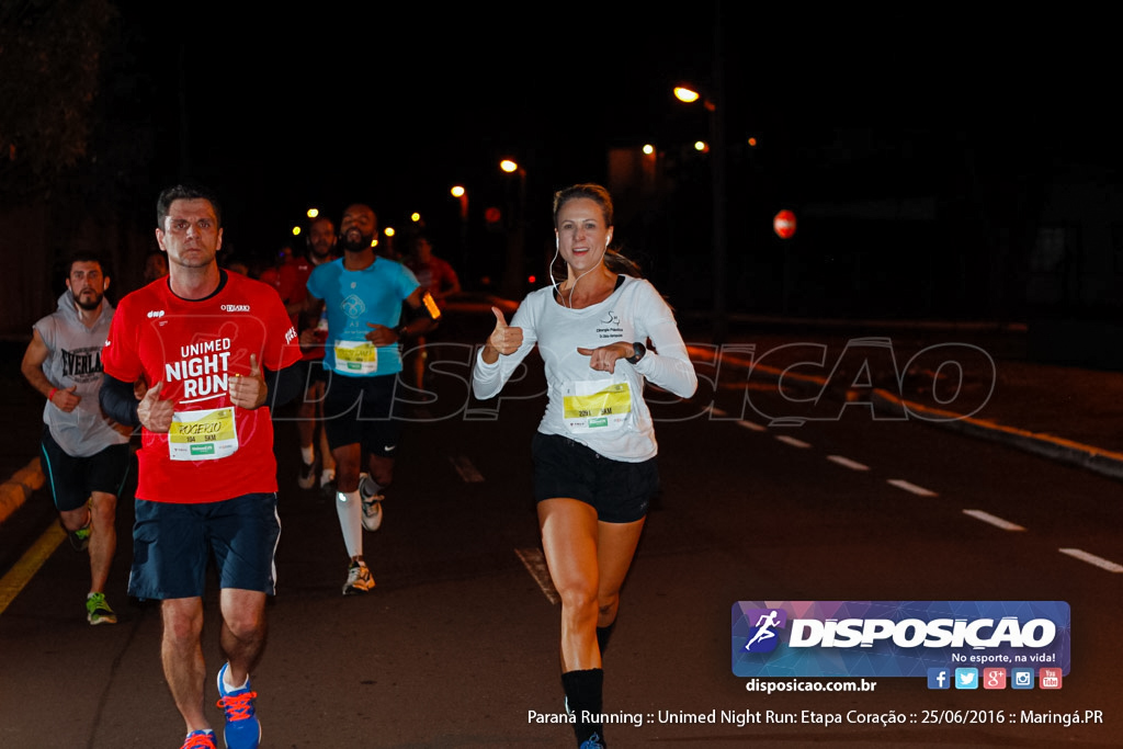 Unimed Night Run: Etapa Coração :: Paraná Running 2016