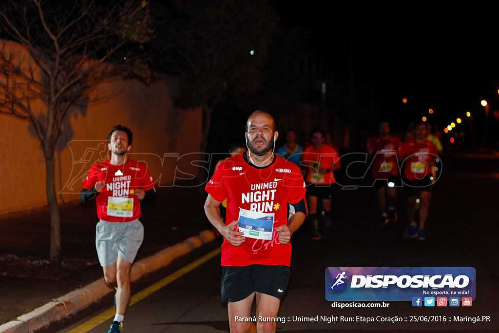 Unimed Night Run: Etapa Coração :: Paraná Running 2016