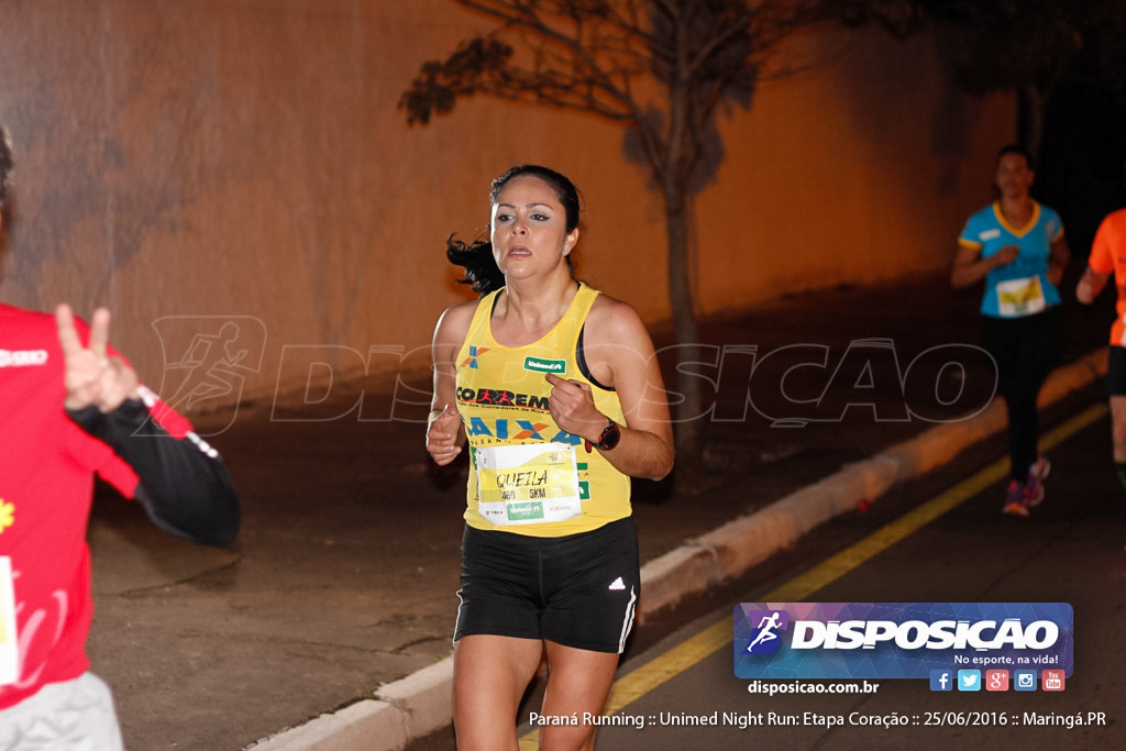 Unimed Night Run: Etapa Coração :: Paraná Running 2016