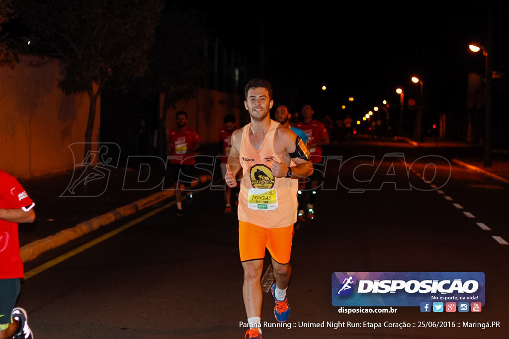 Unimed Night Run: Etapa Coração :: Paraná Running 2016