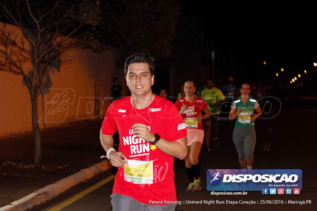 Unimed Night Run: Etapa Coração :: Paraná Running 2016