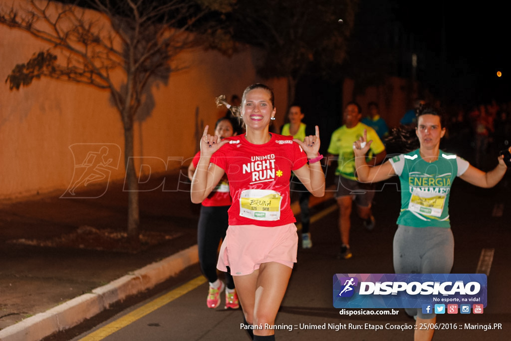 Unimed Night Run: Etapa Coração :: Paraná Running 2016