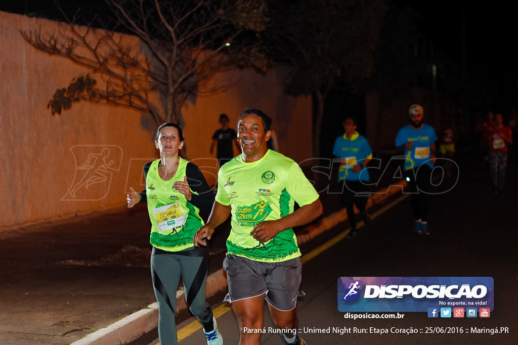 Unimed Night Run: Etapa Coração :: Paraná Running 2016