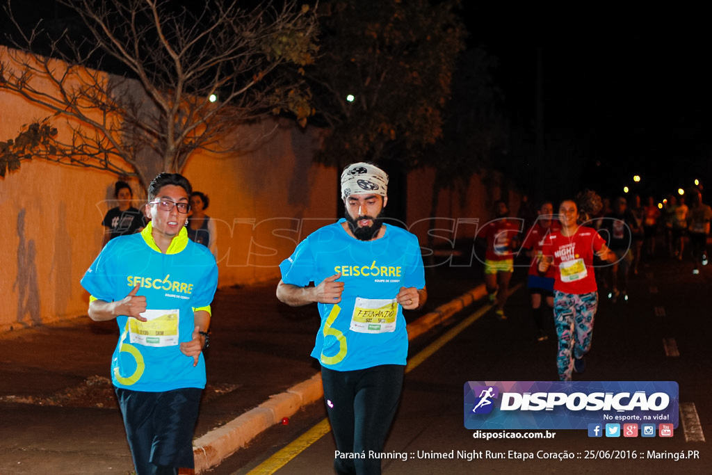 Unimed Night Run: Etapa Coração :: Paraná Running 2016