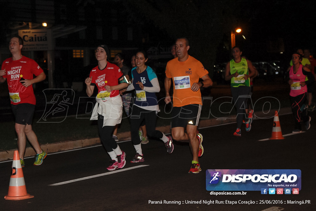 Unimed Night Run: Etapa Coração :: Paraná Running 2016