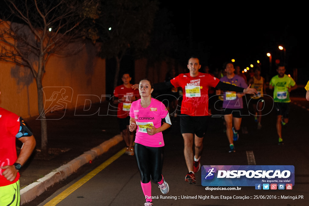 Unimed Night Run: Etapa Coração :: Paraná Running 2016