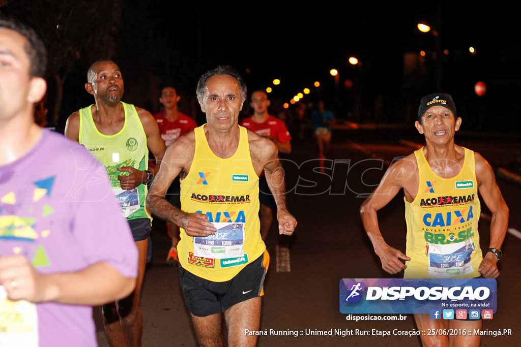 Unimed Night Run: Etapa Coração :: Paraná Running 2016