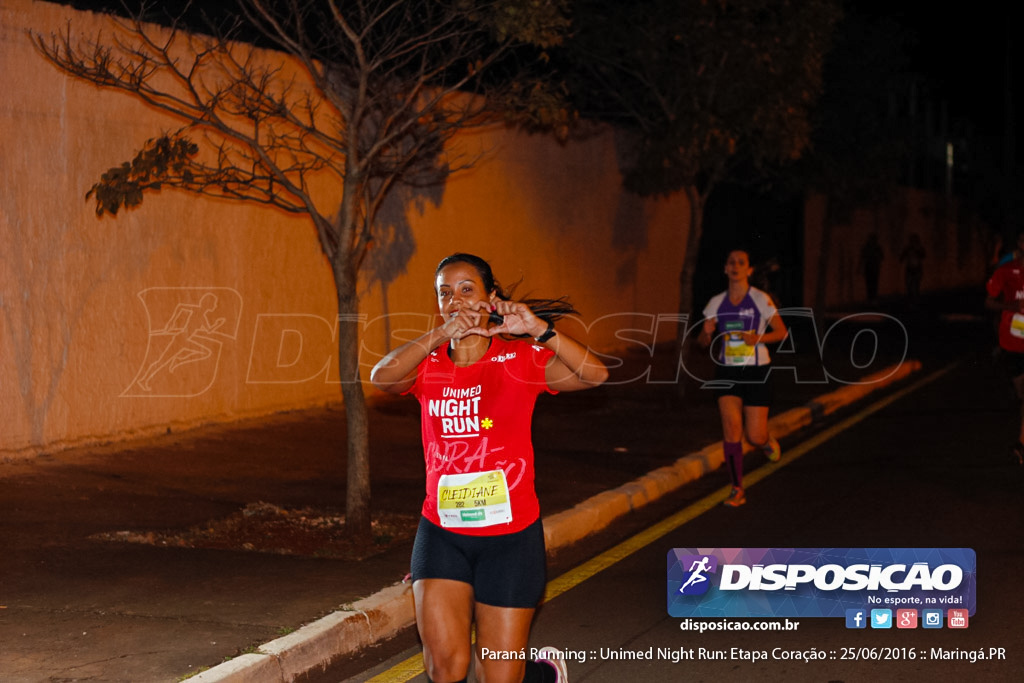 Unimed Night Run: Etapa Coração :: Paraná Running 2016