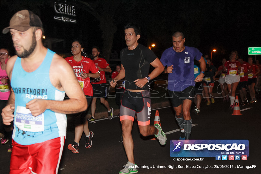 Unimed Night Run: Etapa Coração :: Paraná Running 2016